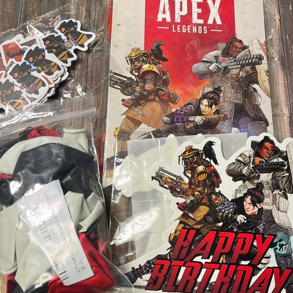 5for$10 Apex Legends Birthday Party Supplies Banner Toppers, Stickers, Balloon - Picture 7 of 7